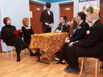 Студенты авиационного техникума в Луховицах поздравили женщин спектаклем ко Дню 8 марта